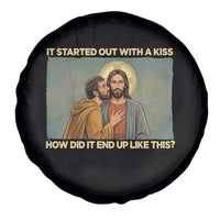 It Started Out With A Kiss Christian Easter Spare Tire Cover Judas Betrayal Biblical Scene Faith Reflection Gift