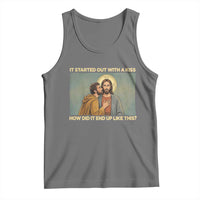 It Started Out With A Kiss Christian Easter Tank Top Judas Betrayal Biblical Scene Faith Reflection Gift