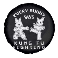 Funny Easter Rabbit Martial Arts Spare Tire Cover Every Bunny Was Kung Fu Fighting Cute Bunny Humor Gift