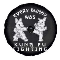 Funny Easter Rabbit Martial Arts Spare Tire Cover Every Bunny Was Kung Fu Fighting Cute Bunny Humor Gift