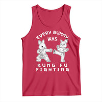 Funny Easter Rabbit Martial Arts Tank Top Every Bunny Was Kung Fu Fighting Cute Bunny Humor Gift