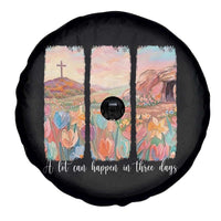 A Lot Can Happen In Three Days Christian Easter Spare Tire Cover Empty Tomb Cross Landscape Faith Inspirational Gift
