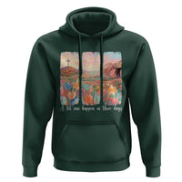 A Lot Can Happen In Three Days Christian Easter Hoodie Empty Tomb Cross Landscape Faith Inspirational Gift