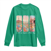 A Lot Can Happen In Three Days Christian Easter Long Sleeve Shirt Empty Tomb Cross Landscape Faith Inspirational Gift