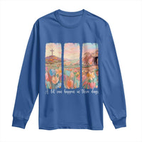 A Lot Can Happen In Three Days Christian Easter Long Sleeve Shirt Empty Tomb Cross Landscape Faith Inspirational Gift