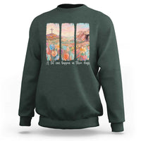 A Lot Can Happen In Three Days Christian Easter Sweatshirt Empty Tomb Cross Landscape Faith Inspirational Gift