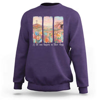 A Lot Can Happen In Three Days Christian Easter Sweatshirt Empty Tomb Cross Landscape Faith Inspirational Gift