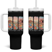 A Lot Can Happen In Three Days Christian Easter Tumbler With Handle Empty Tomb Cross Landscape Faith Inspirational Gift