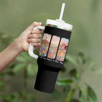 A Lot Can Happen In Three Days Christian Easter Tumbler With Handle Empty Tomb Cross Landscape Faith Inspirational Gift