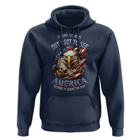Vintage American Eagle Patriotic Pride Hoodie I May Be Old But I Got To See America Freedom Sarcastic Political Humor