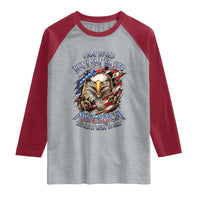 Vintage American Eagle Patriotic Pride Raglan Shirt I May Be Old But I Got To See America Freedom Sarcastic Political Humor