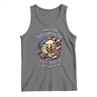 Vintage American Eagle Patriotic Pride Tank Top I May Be Old But I Got To See America Freedom Sarcastic Political Humor