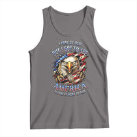 Vintage American Eagle Patriotic Pride Tank Top I May Be Old But I Got To See America Freedom Sarcastic Political Humor