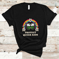 LGBT Queer Pride T Shirt Protect Queer Kids Queer Youth Queer Butterfly LGBT Ally - Wonder Print Shop