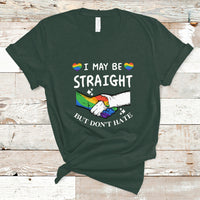 Gay Ally T Shirt I May Be Straight But I Don't Hate LGBT Gay Pride Month Proud Ally - Wonder Print Shop