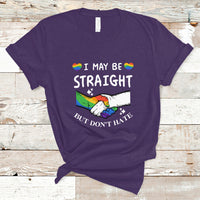 Gay Ally T Shirt I May Be Straight But I Don't Hate LGBT Gay Pride Month Proud Ally - Wonder Print Shop