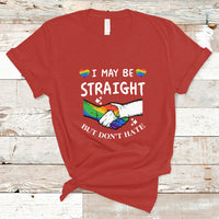 Gay Ally T Shirt I May Be Straight But I Don't Hate LGBT Gay Pride Month Proud Ally - Wonder Print Shop