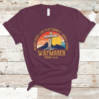 Bible Verse T Shirt Waymaker Psalm Isaiah Promise Keeper Light In The Darkness Miracle Worker Christian Religious Bible Verse Vintage - Wonder Print Shop