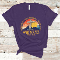 Bible Verse T Shirt Waymaker Psalm Isaiah Promise Keeper Light In The Darkness Miracle Worker Christian Religious Bible Verse Vintage - Wonder Print Shop