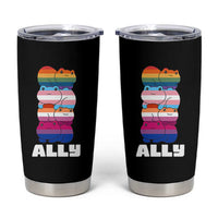 Colorful LGBTQ+ Ally Frogs Stack Tumbler Cup Kawaii Gay Pride Support