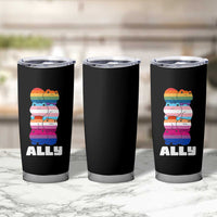 Colorful LGBTQ+ Ally Frogs Stack Tumbler Cup Kawaii Gay Pride Support