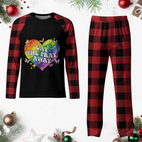 Gay the Pray Away Plaid Pajama Set LGBTQIA Say Gay Pride Month - Wonder Print Shop