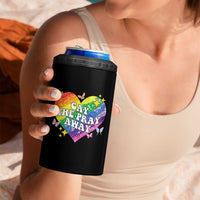 Gay the Pray Away 4 in 1 Can Cooler Tumbler LGBTQIA Say Gay Pride Month - Wonder Print Shop