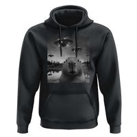 Funny Capybara Hoodie Selfie With UFOs Capy Meme Graphic - Wonder Print Shop