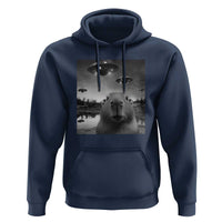 Funny Capybara Hoodie Selfie With UFOs Capy Meme Graphic - Wonder Print Shop