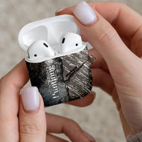 Hunting Rifle AirPods Case Grunge Wilderness Marsh Scene with Rustic Outdoor