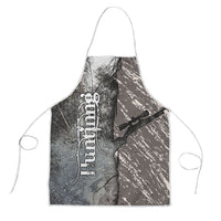 Hunting Rifle Apron Grunge Wilderness Marsh Scene with Rustic Outdoor