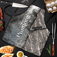 Hunting Rifle Apron Grunge Wilderness Marsh Scene with Rustic Outdoor
