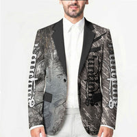 Hunting Rifle Blazer Grunge Wilderness Marsh Scene with Rustic Outdoor