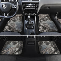 Hunting Rifle Car Mats Grunge Wilderness Marsh Scene with Rustic Outdoor