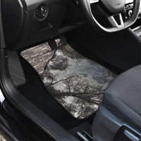 Hunting Rifle Car Mats Grunge Wilderness Marsh Scene with Rustic Outdoor