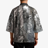Hunting Rifle Kimono Grunge Wilderness Marsh Scene with Rustic Outdoor