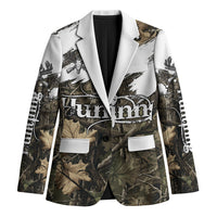 Deer Skull Hunting Blazer Camo Forest Grunge Buck Skull Crossed Rifles Target