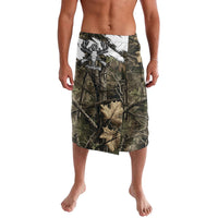 Deer Skull Hunting Lavalava Camo Forest Grunge Buck Skull Crossed Rifles Target