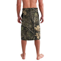 Deer Skull Hunting Lavalava Camo Forest Grunge Buck Skull Crossed Rifles Target