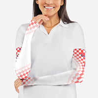 Personalized Croatia Soccer 2026 Arm Sleeves Funa Zlatica Football Mascot - Sahovnica Croatian Checkerboard