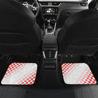 Personalized Croatia Soccer 2026 Car Mats Funa Zlatica Football Mascot - Sahovnica Croatian Checkerboard
