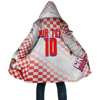 Personalized Croatia Soccer 2026 Cloak Funa Zlatica Football Mascot - Sahovnica Croatian Checkerboard