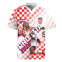 Personalized Croatia Soccer 2026 Rugby Jersey Funa Zlatica Football Mascot - Sahovnica Croatian Checkerboard