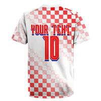 Personalized Croatia Soccer 2026 Rugby Jersey Funa Zlatica Football Mascot - Sahovnica Croatian Checkerboard