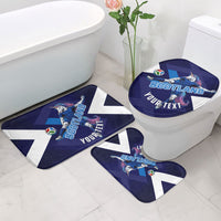 Personalized Scotland Unicorn Football Bathroom Set Scottish National Soccer Team - St Andrew's Cross - Vibrant Fantasy Mascot