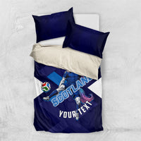 Personalized Scotland Unicorn Football Bedding Set Scottish National Soccer Team - St Andrew's Cross - Vibrant Fantasy Mascot