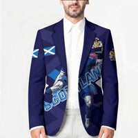 Personalized Scotland Unicorn Football Blazer Scottish National Soccer Team - St Andrew's Cross - Vibrant Fantasy Mascot