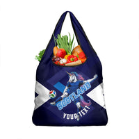 Personalized Scotland Unicorn Football Grocery Bag Scottish National Soccer Team - St Andrew's Cross - Vibrant Fantasy Mascot