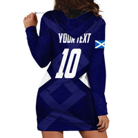 Personalized Scotland Unicorn Football Hoodie Dress Scottish National Soccer Team - St Andrew's Cross - Vibrant Fantasy Mascot