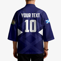 Personalized Scotland Unicorn Football Kimono Scottish National Soccer Team - St Andrew's Cross - Vibrant Fantasy Mascot
